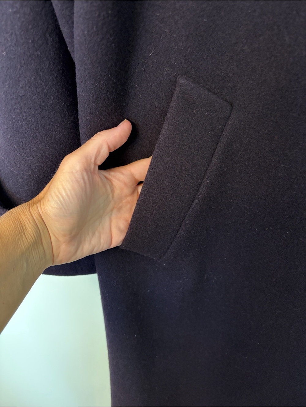 Donny Brook Vintage Purple/Eggplant Wool Long COAT Size 16 - Picture 9 of 9
